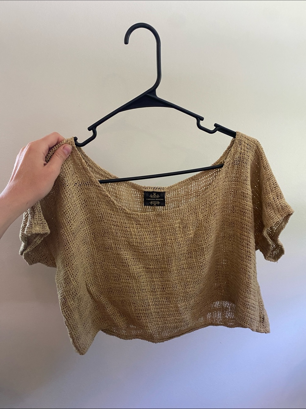 Tan Knit Crop Top